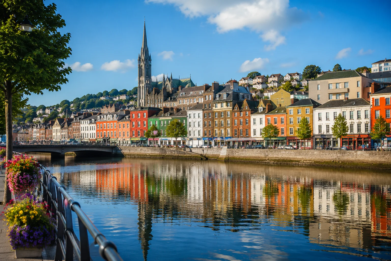 Cork city waterfront — Ireland's second-largest city and a growing hub for tech and pharmaceutical employers