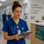 Nurse in an Irish hospital setting