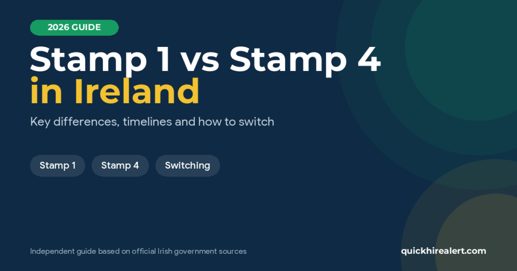 Stamp 1 vs Stamp 4 in Ireland: guide to the key differences, timelines and how to switch